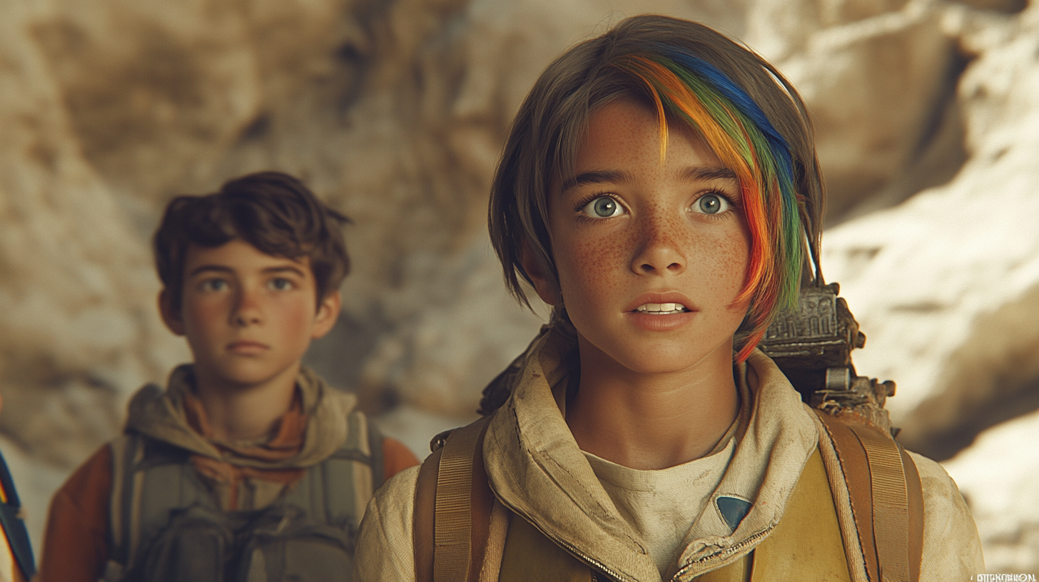 AI-generated cinematic scene render